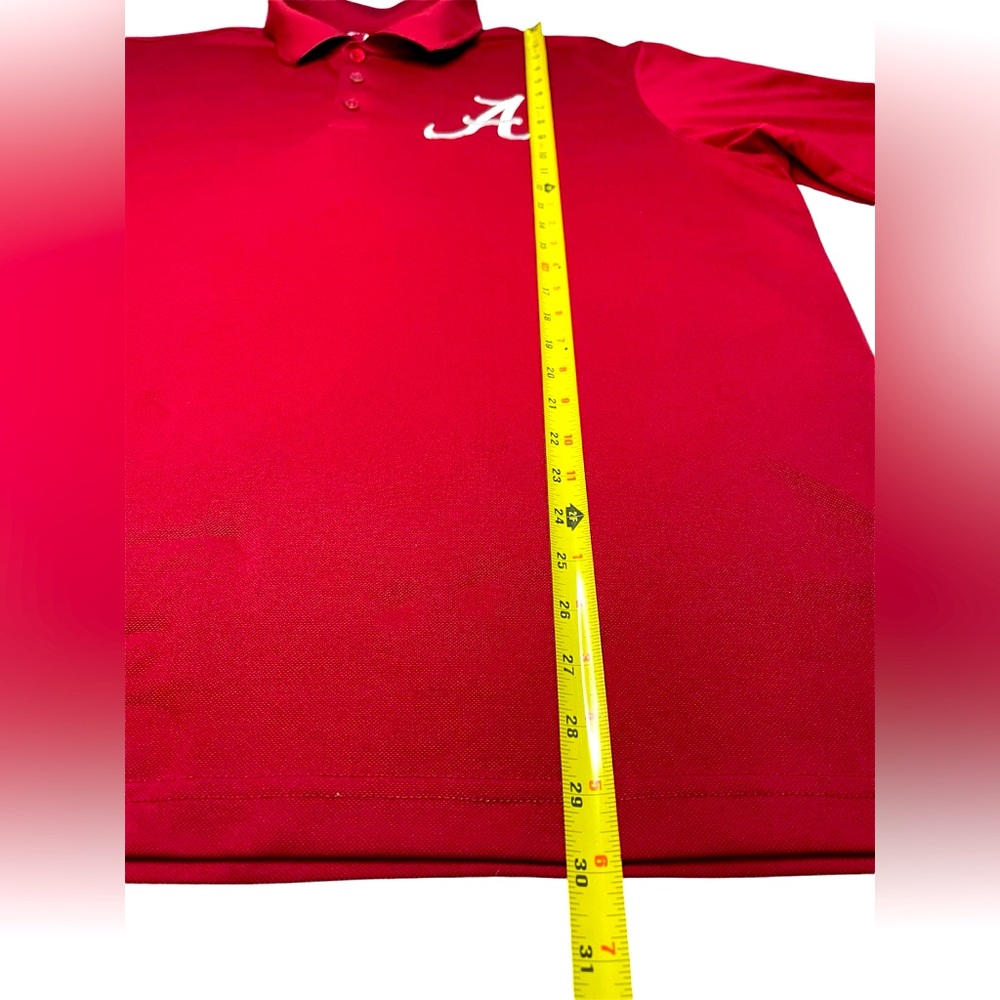 Antigua men’s size XL Alabama/UA crimson and white golf polo/SS/ROLL TIDE ROLL - Picture 4 of 6